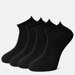 Pierre Robert Sokker|Sokker-Ankelsokker Bomull X4 Black