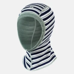 Pierre Robert Tilbehør|Tilbehør-Balaclava Merinoull Barn Navy Stripe