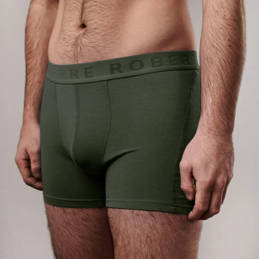 Pierre Robert Boxershorts-Boxershorts Herre økologisk Bomull Army Green