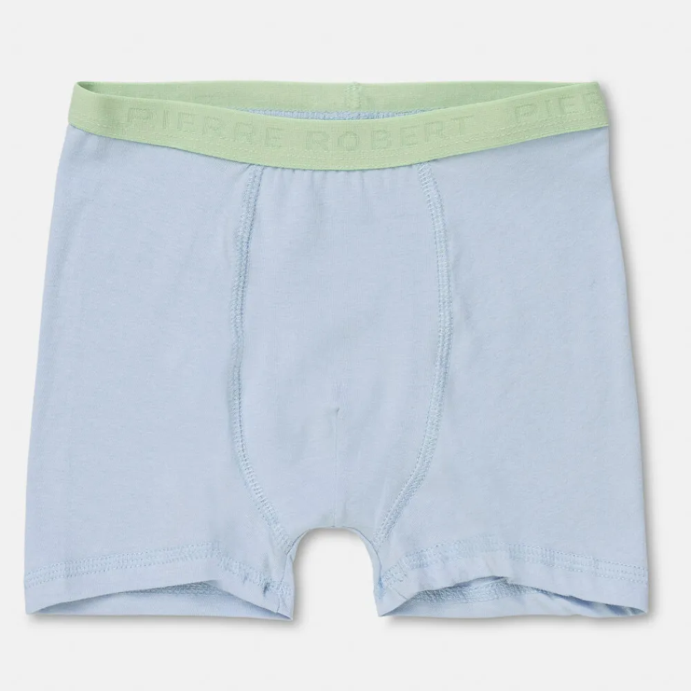 Pierre Robert Undertøy-Boxershorts I Bomull Liten Gutt Sky Blue and Mint Green