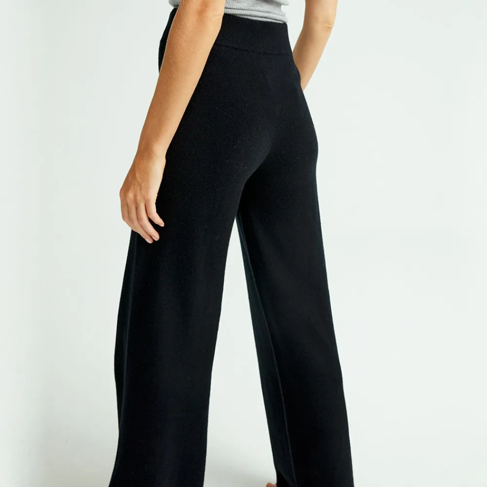 Pierre Robert Underdeler|Underdeler-Bukse I Merinoull Black