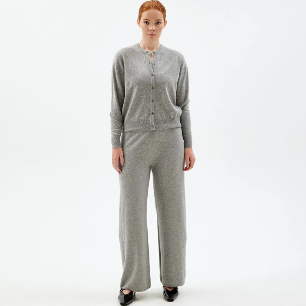 Pierre Robert Overdeler|Gensere-Cardigan Grey Melange