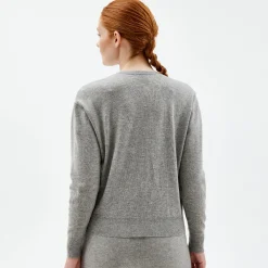 Pierre Robert Overdeler|Gensere-Cardigan Grey Melange