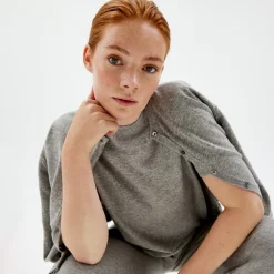 Pierre Robert Overdeler|Gensere-Cardigan Grey Melange