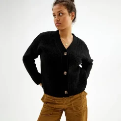 Pierre Robert Overdeler|Gensere-Cardigan Med Struktur Black