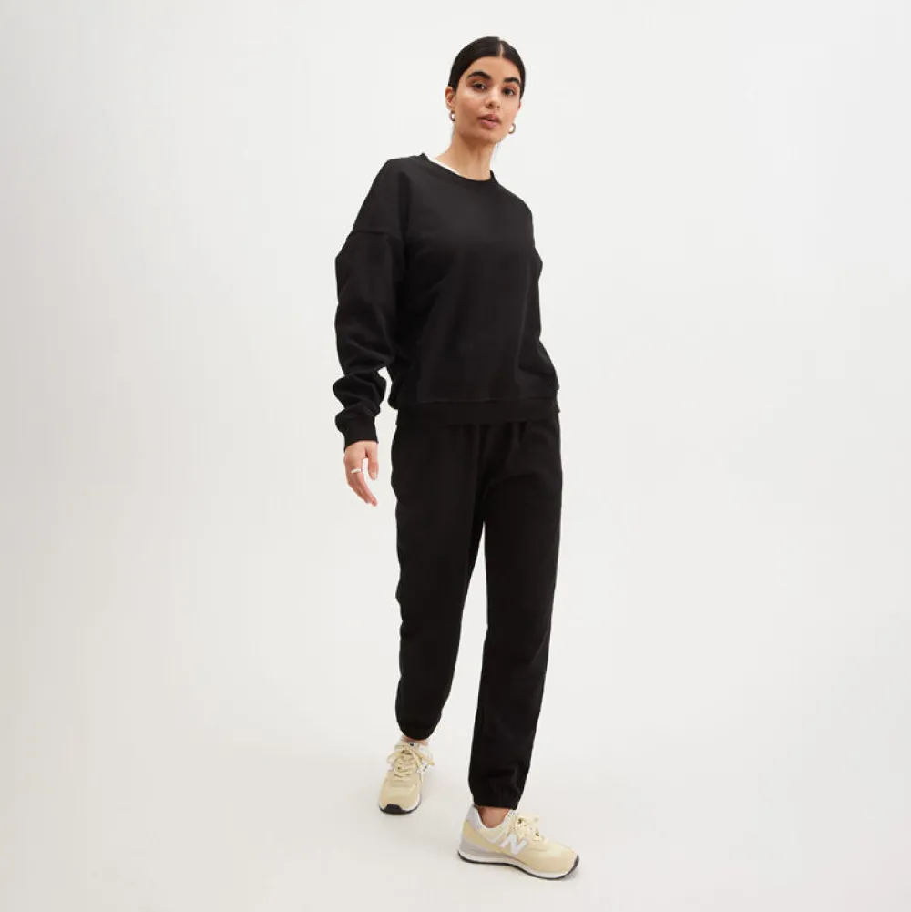 Pierre Robert Gensere|Loungewear-Crewneck Genser Bomull Black