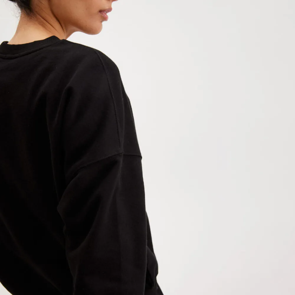 Pierre Robert Gensere|Loungewear-Crewneck Genser Bomull Black