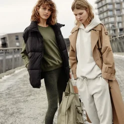 Pierre Robert Gensere|Loungewear-Crewneck Genser Bomull Green Melange