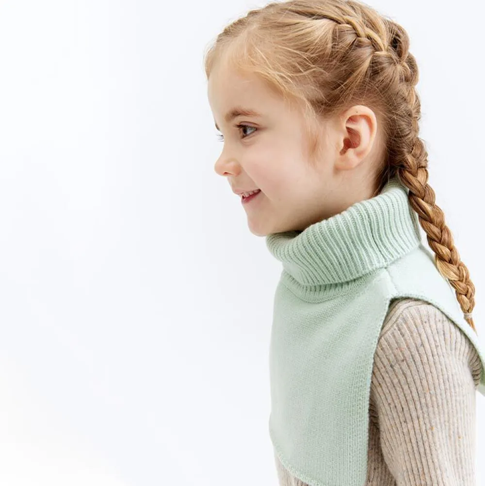 Pierre Robert Kapsel|Tilbehør-Hals Ull Barn Aqua Grey