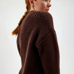 Pierre Robert Overdeler|Gensere-Heavy-knit Cardigan Coffee