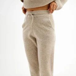 Pierre Robert Underdeler|Underdeler-Joggers I Ull Beige Melange