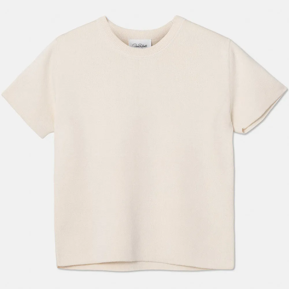 Pierre Robert T-Skjorter|Loungewear-Kortermet Genser Ecru