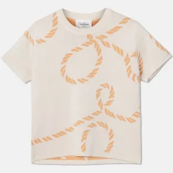 Pierre Robert T-Skjorter|Loungewear-Kortermet Genser Apricot/Ecru