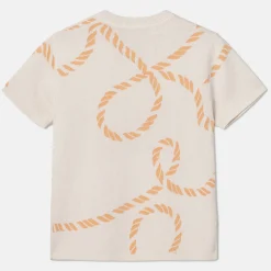 Pierre Robert T-Skjorter|Loungewear-Kortermet Genser Apricot/Ecru