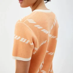 Pierre Robert T-Skjorter|Loungewear-Kortermet Genser Apricot/Ecru