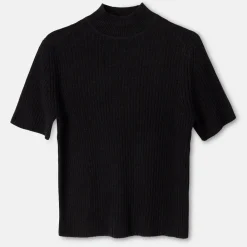 Pierre Robert Overdeler|Sommerull-Kortermet Genser I Ull Black