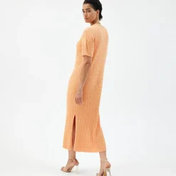 Pierre Robert Kjoler Og Skjørt|Loungewear-Kortermet Kjole Apricot