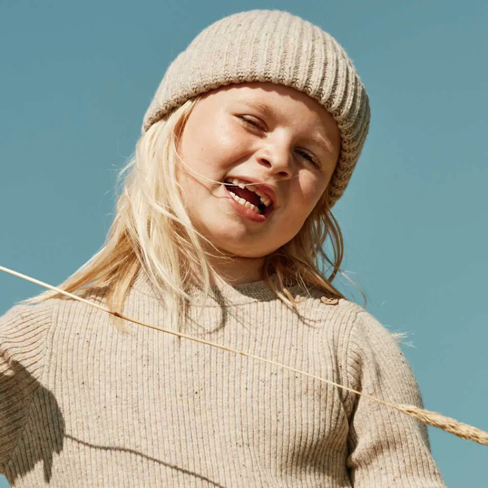 Pierre Robert Tilbehør|Tilbehør-Lue Ull Barn Beige Melange