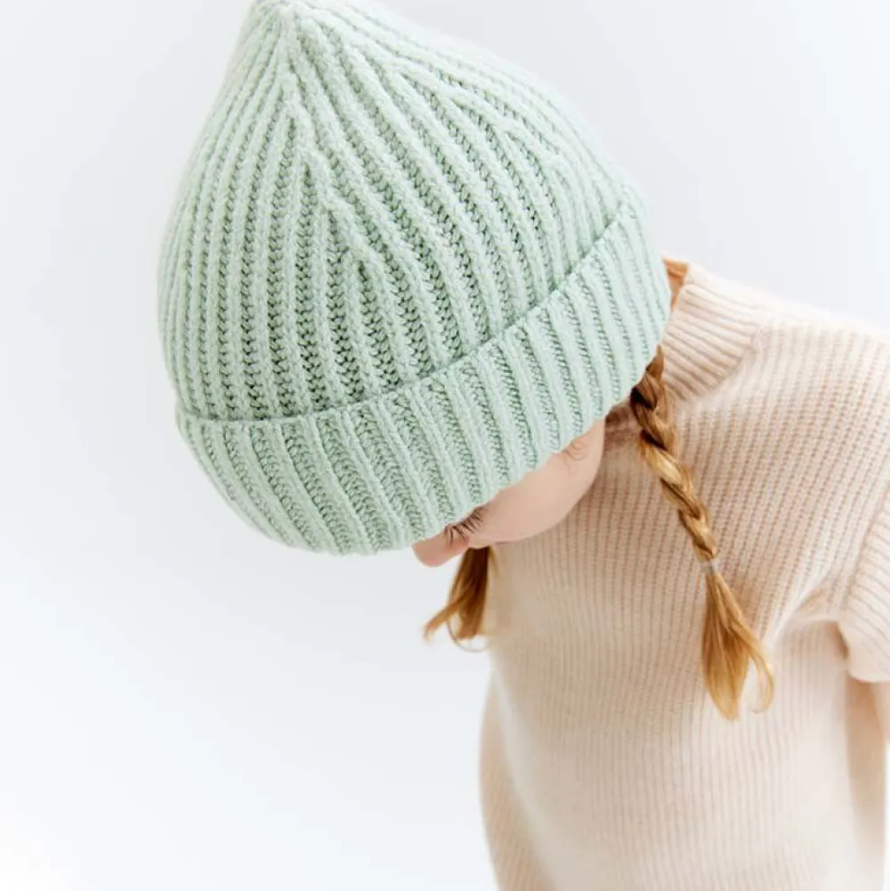 Pierre Robert Tilbehør|Tilbehør-Lue Ull Barn Aqua Grey