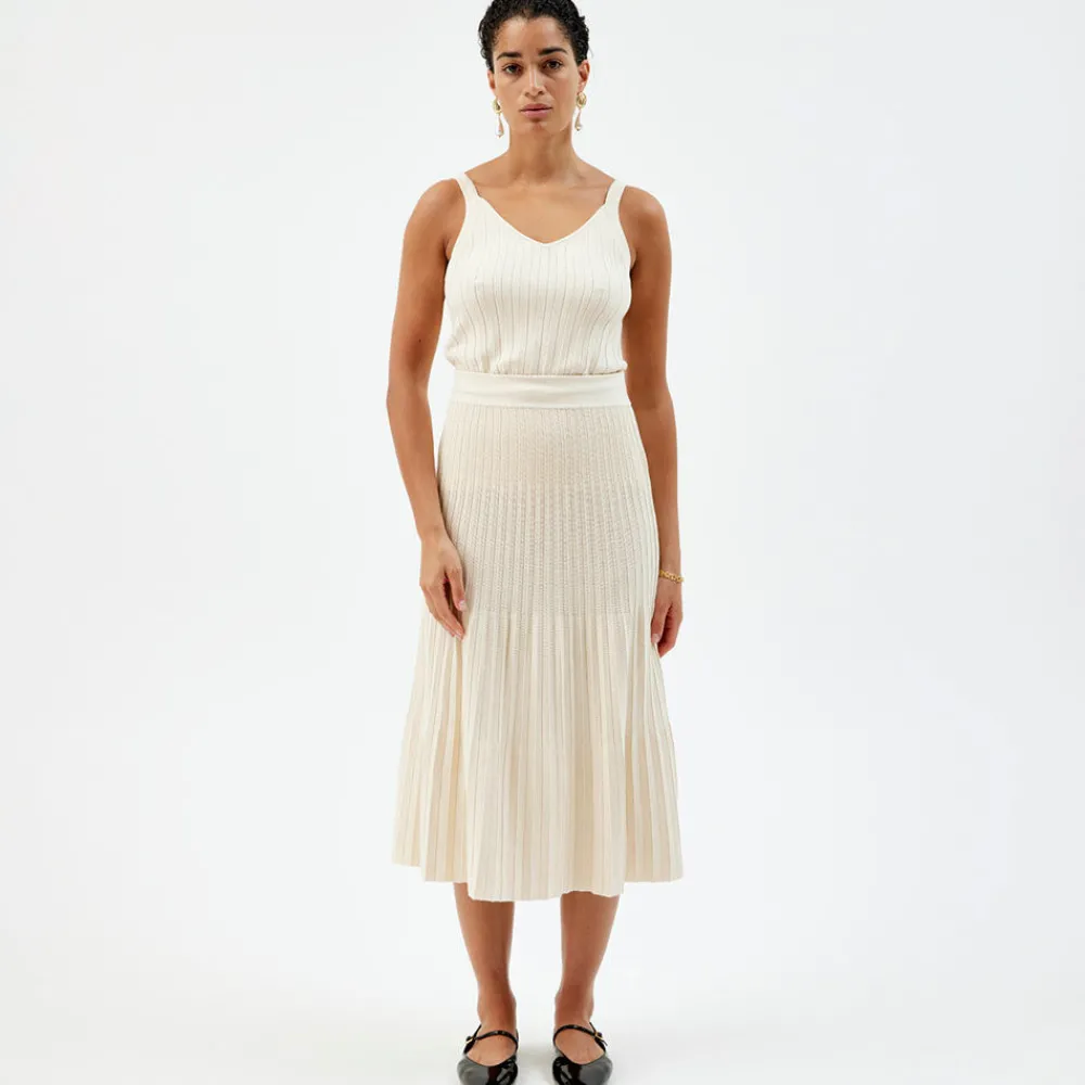 Pierre Robert Underdeler|Kjoler Og Skjørt-Plissert Skjørt Ecru