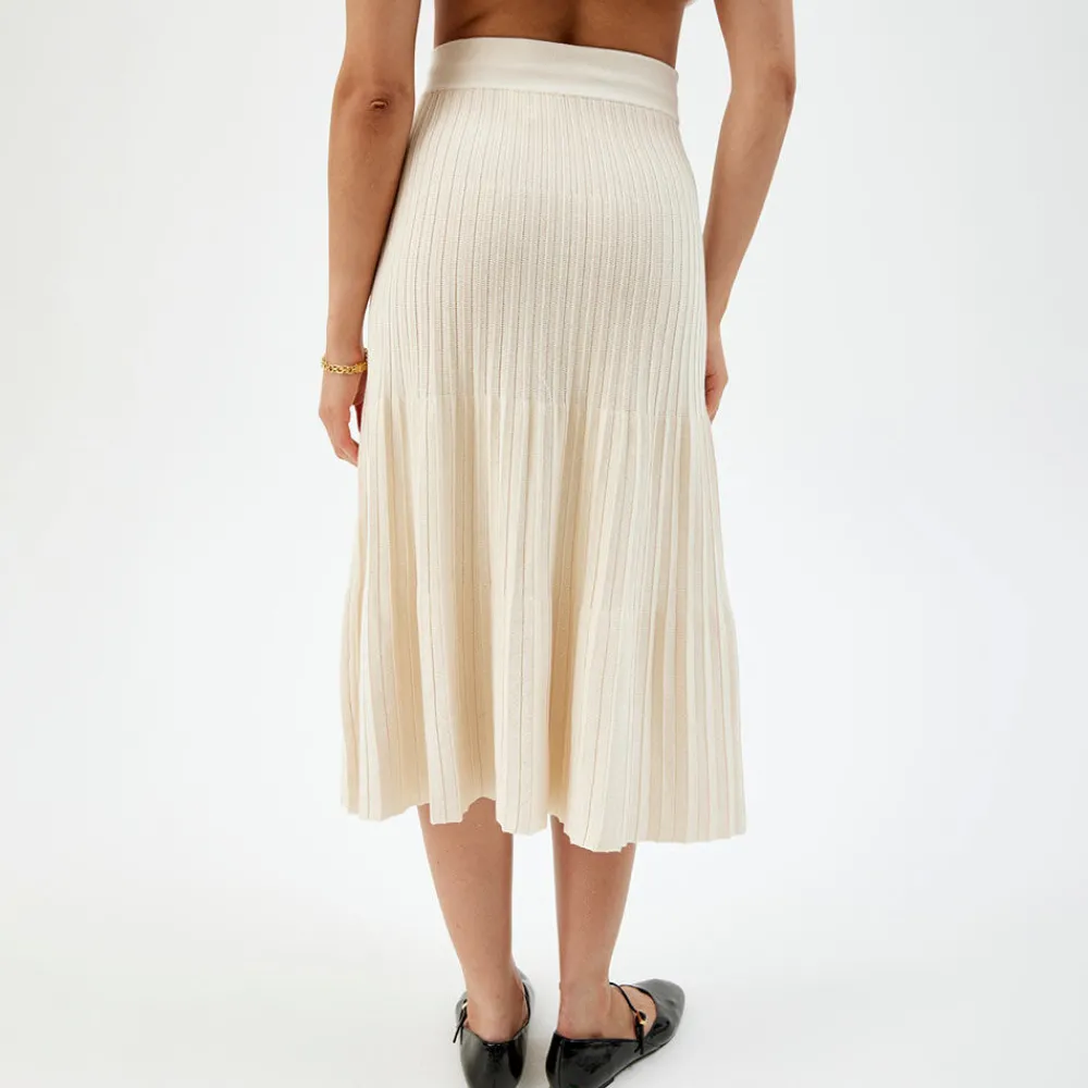 Pierre Robert Underdeler|Kjoler Og Skjørt-Plissert Skjørt Ecru