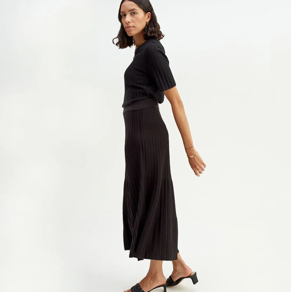 Pierre Robert Underdeler|Kjoler Og Skjørt-Plissert Skjørt Black