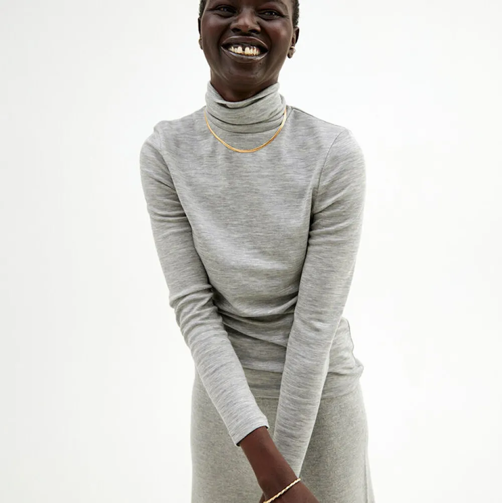 Pierre Robert Overdeler|Sommerull-Pologenser Ull Grey Melange