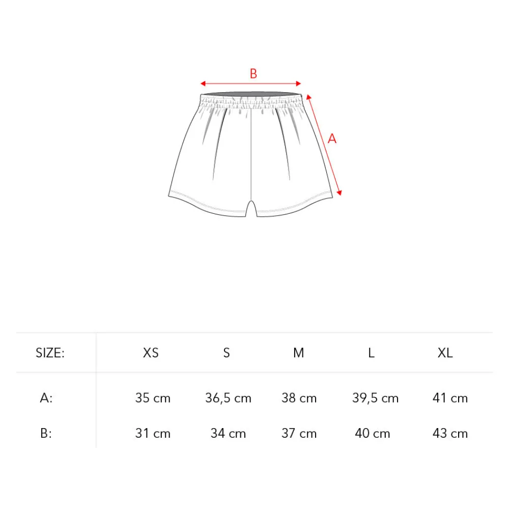 Pierre Robert Underdeler|Loungewear-Shorts Heavyweight Midnight Blue/Ecru sripe