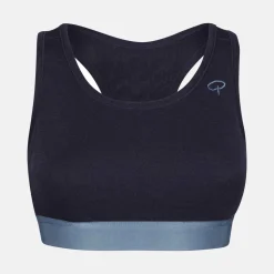 Pierre Robert Sportsull|Ullundertøy-Sports-BH I Merinoull Navy Melange