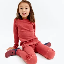 Pierre Robert Underdeler|Ullundertøy-STILONGS ULL BARN 1-8 ÅR Mineral Rust