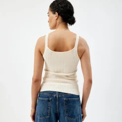 Pierre Robert Loungewear|Singlet-Strikket Singlet Ecru