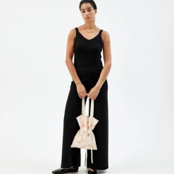 Pierre Robert Singlet|Loungewear-Strikket Singlet Black