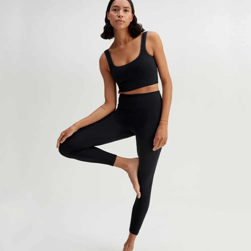 Pierre Robert Treningstights|Underdeler-Tights Rib Black