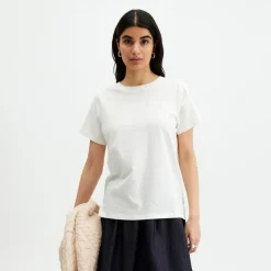 Pierre Robert T-Skjorter|Loungewear-T-skjorte Bomull Regular Fit White