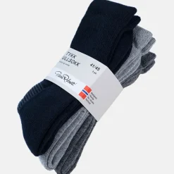 Pierre Robert Ullundertøy|Sokker-Tykk Ullsokk X3 41-45 Dark Navy