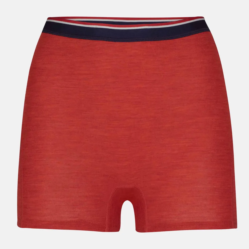 Pierre Robert Ullundertøy|Sommerull-Ullboxer Dame Red Melange