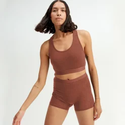 Pierre Robert Ullundertøy|Sommerull-Ullboxer Dame Light Mahogany