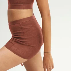 Pierre Robert Ullundertøy|Sommerull-Ullboxer Dame Light Mahogany