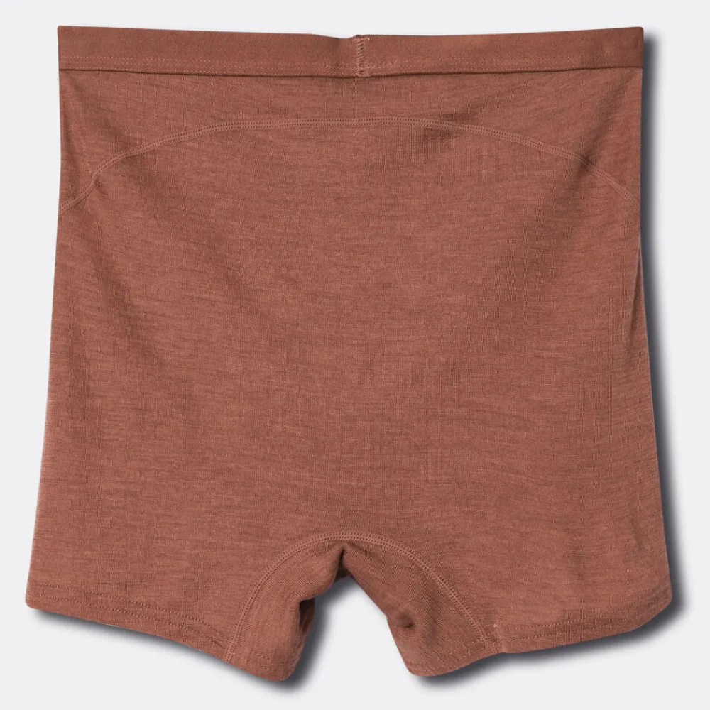 Pierre Robert Ullundertøy|Sommerull-Ullboxer Dame Light Mahogany