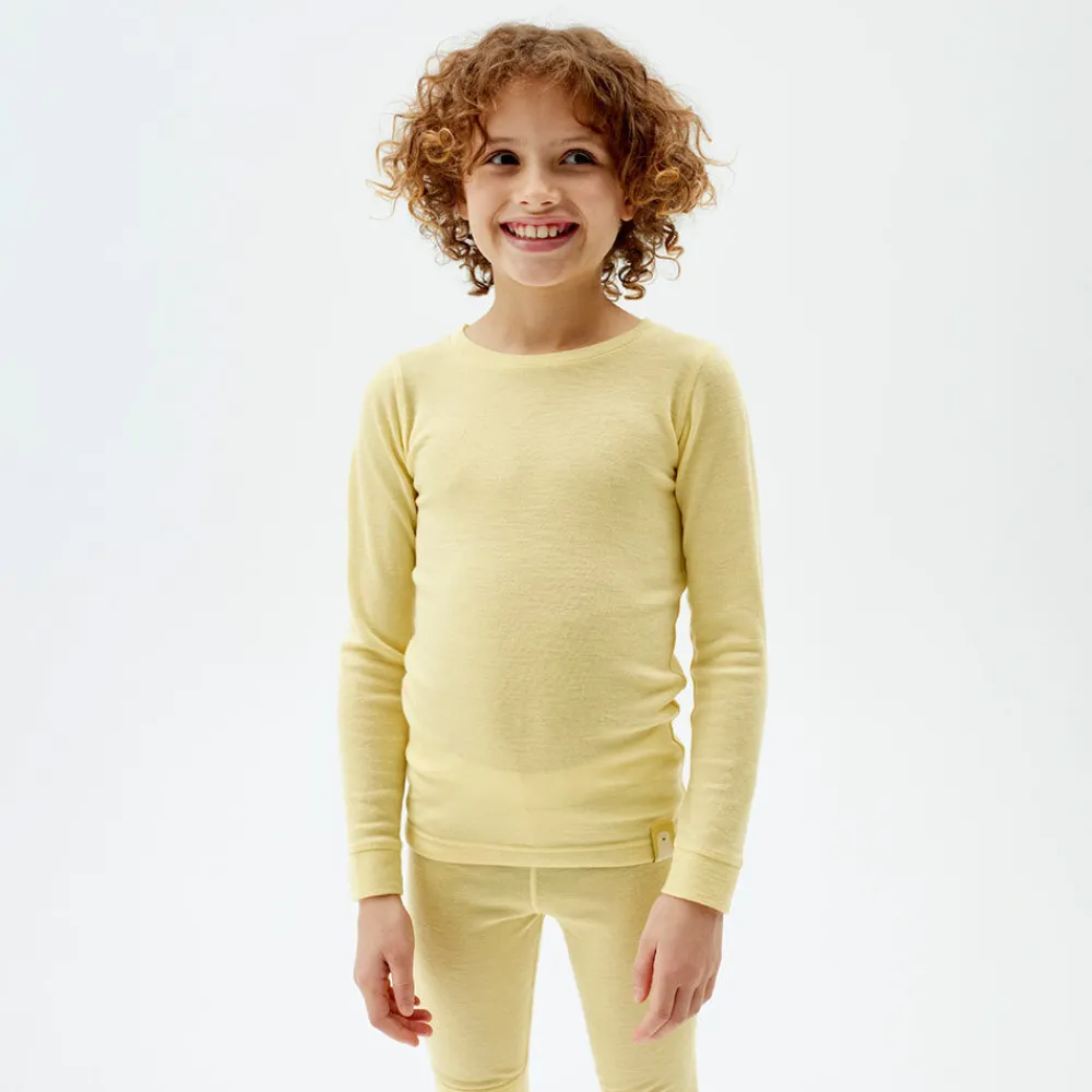 Pierre Robert Overdeler|Ullundertøy-Ullgenser Yellow Cream