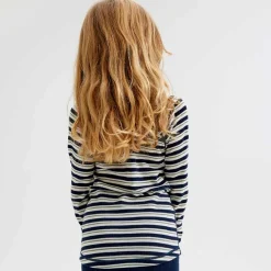Pierre Robert Overdeler|Ullundertøy-Ullgenser 1-8 år Navy Stripe X