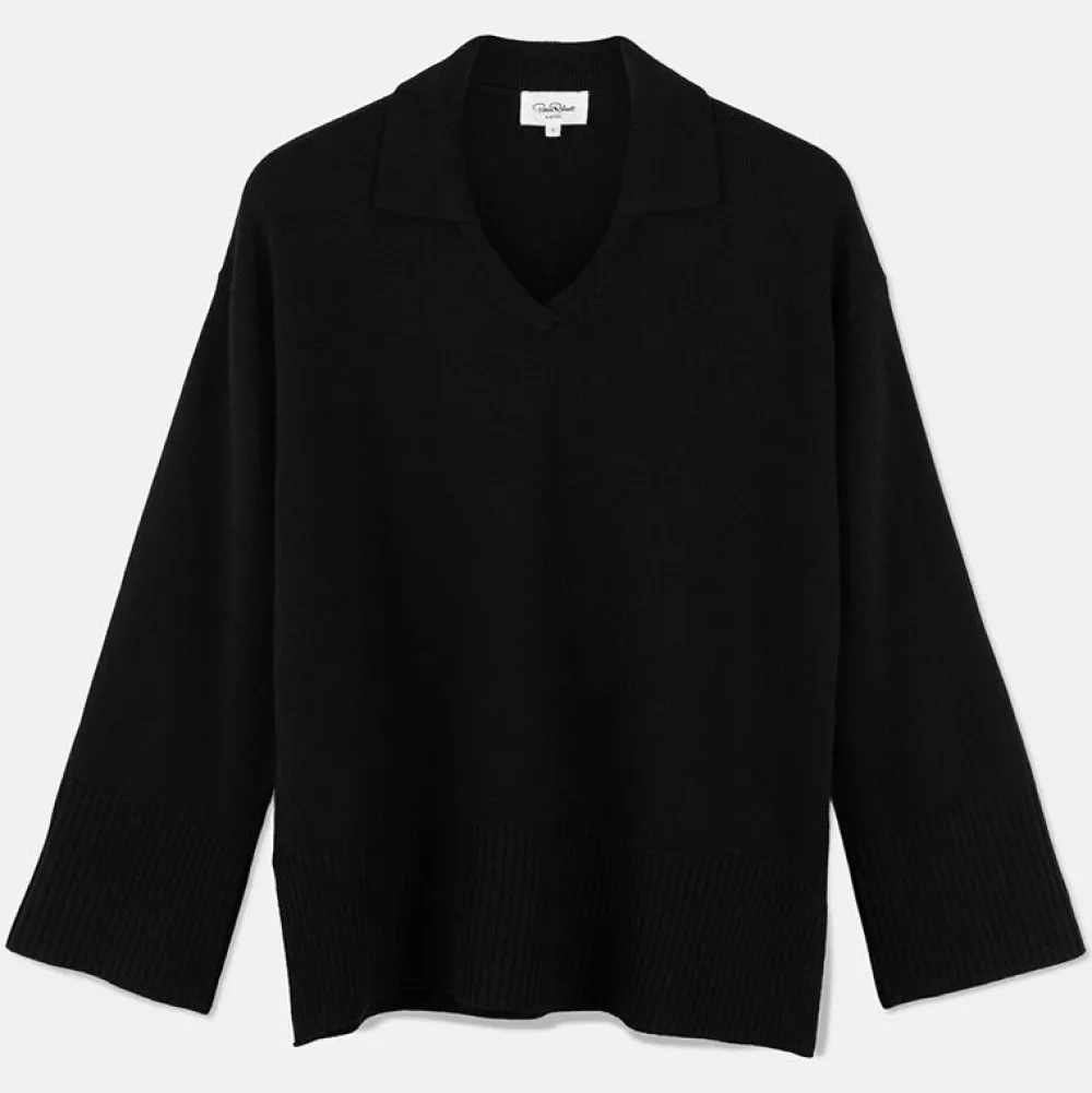 Pierre Robert Overdeler|Sommerull-Ullgenser Med Krage Black