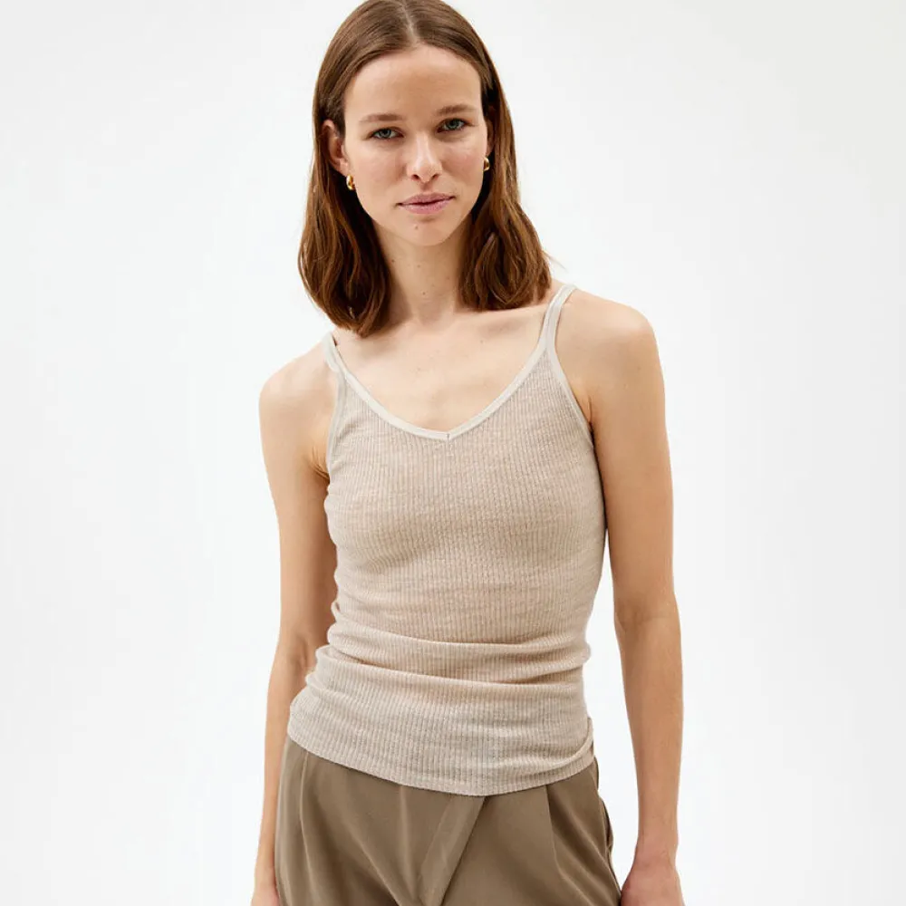 Pierre Robert Overdeler|Singlet-Ullsinglet Stone Beige