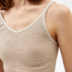 Pierre Robert Overdeler|Singlet-Ullsinglet Stone Beige