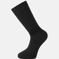 Pierre Robert Ullundertøy|Sokker-Ullsokk Nøstekjærlighet Black Rib