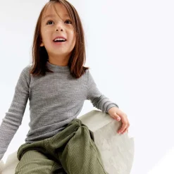 Pierre Robert Overdeler|Ullundertøy-Ulltrøye Barn Light Grey Melange