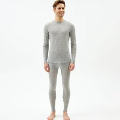 Pierre Robert Ullundertøy-Ulltrøye Herre Merinoull Grey Melange