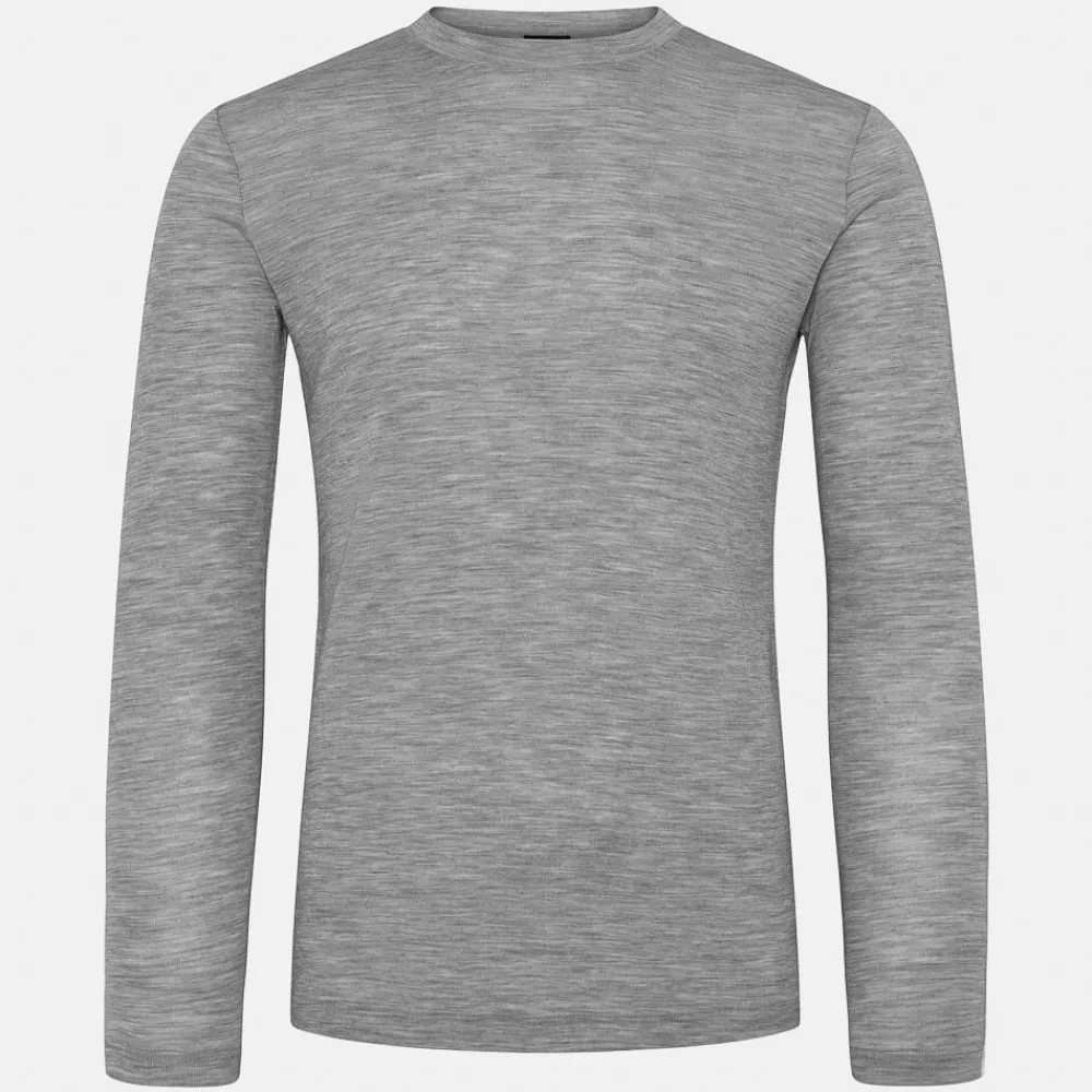 Pierre Robert Ullundertøy-Ulltrøye Herre Merinoull Grey Melange