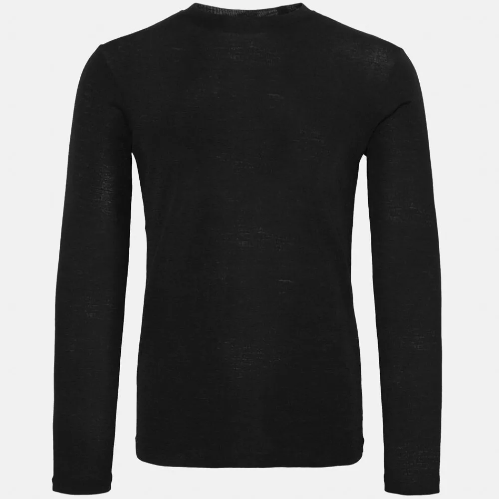 Pierre Robert Ullundertøy-Ulltrøye Herre Merinoull Jet Black