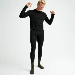 Pierre Robert Ullundertøy|Sport-Ulltrøye Herre Merinoull Black Mel